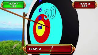 Interactive archery safe games for children on the interactive wall [upl. by Aiak401]