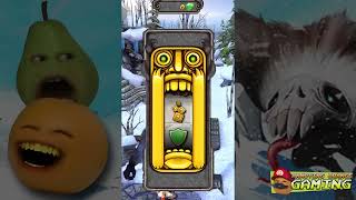 Annoying Orange and Pear  TEMPLE RUN 2 FROZEN SHADOWS [upl. by Donaghue]