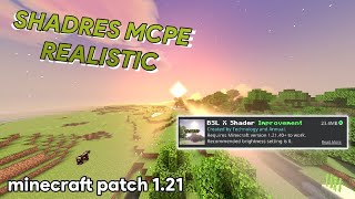 SHADERS MCPE 121 REALISTIS  bsl × shaders 121 minecraft patch [upl. by Dewees]