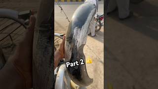 Mudguard repair part 2 👍 stbikemodified denting shortvideo viralvideo [upl. by Ahsemal]