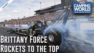 Brittany Force rockets to the top in Gainesville [upl. by Barnie]