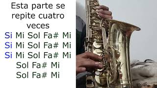 Tutorial Sax Sal y Limón Huapango La Kumbre Con K [upl. by Eittah]