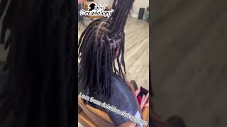 🧗A hair stylist installs dreadlocks for his clients Locs from us [upl. by Wootten]