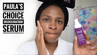 Paulas Choice Discoloration Repair Serum Review  Hyperpigmentation Night Routine [upl. by Ataner476]