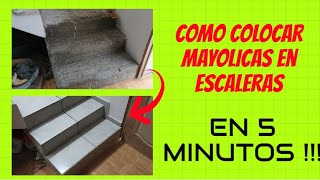 🔥como COLOCAR MAYOLICAS en ESCALERAS 【EN 5 MINUTOS 】🔥 [upl. by Don]