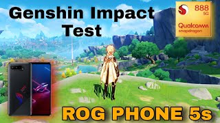 Genshin Impact Gameplay on Asus ROG Phone 5s 8128 Test  888 Snapdragon [upl. by Lord967]