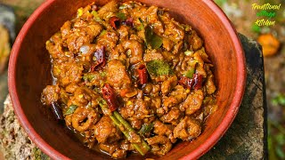 පොල් කිරි නොදා හදපු මස් වගේ රසට සෝයාමීට්  Sri Lankan Soy Meat Curry Recipe [upl. by Ailido]