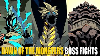 Dawn of the Monsters All boss fights  ending  SPOILERS [upl. by Aihseuqram]