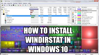 How to Download and Install WinDirStat in Windows 10 [upl. by Hanafee]