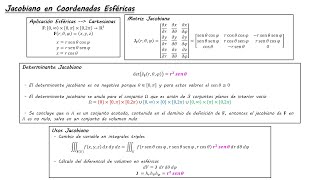 Jacobiano en coordenadas esféricas [upl. by Koa]