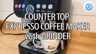 MIROX Espresso Coffee Maker With Grinder  Lattes Macchiato and Cappuccino  Product Review [upl. by Mcnutt]