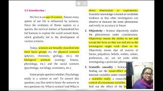 Key Features of Science Psychology  Explained in Hindi  Maharashtra HSC XII  Sections 1112 [upl. by Tori567]