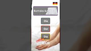 Bettdecke 🛏 learngerman [upl. by Aikam]