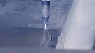 Waterjet cutting introduction movie from Swedish Waterjet Lab Ronneby Sweden [upl. by Nyrrad139]