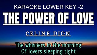 Céline Dion – The Power of Love Karaoke Lower Key Nada Rendah Wanita 2 Gb [upl. by Yelnoc]