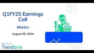 Marico Earnings Call for Q1FY25 [upl. by Rubetta]