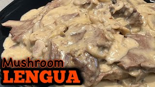 Lengua in Mushroom Sauce  Lengua Recipes [upl. by Gnak755]