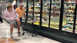 Aggressively Farting On Strangers Prank punched by grandpa [upl. by Auhel]