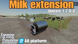 Milk Extension  FS22 UPDATE for all platforms [upl. by Torre578]