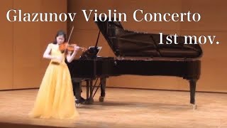 Glazunov Violin Concerto in A minor Op82 1st mov グラズノフ ヴァイオリン協奏曲 第1楽章 [upl. by Hoseia]