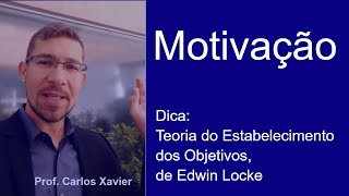 Dica gestão de pessoas 01 o essencial da teoria do estabelecimento de objetivos de Edwin Locke [upl. by Eimas]