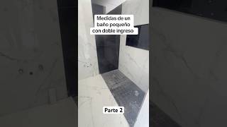 Medidas de un baño pequeño baño baños bañomoderno bañodeoro diseño arqui [upl. by Faludi18]