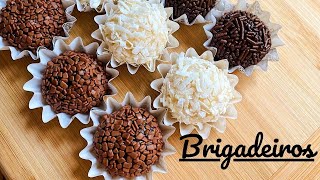 BRIGADEIROS BRAZILIAN TRUFFLES ONLY 3 INGREDIENTS [upl. by Abihsat]