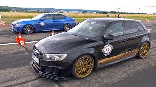 Audi RS3 Sportback 8V w BULLX Exhaust CRAZY REVS amp ACCELERATIONS [upl. by Zetes]