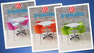 Sillas para restaurant y juguerias Arkimuebles [upl. by Neelrad]