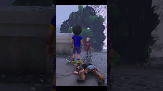 Gta 5  Sunami Me Fasa Spiderman Ka Bacha  Kya Shiva bacha Payega shorts gta gtav [upl. by Arykat]