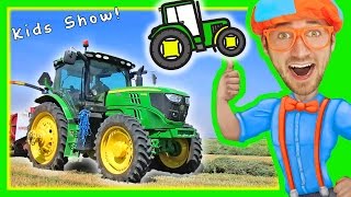 Blippi with Tractors for Toddlers  Educational Videos for Toddlers with Nursery Rhymes [upl. by Evonne]