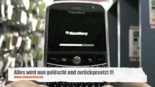 Wie macht man einen Hardreset  Wipe Alles löschen  zurücksetzen beim Blackberry [upl. by Adeirf]