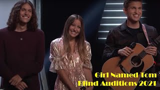 Girl Named Tom performs Helplessly Hoping Blind Auditions 2021 [upl. by Nalloh5]