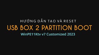 Hướng Dẫn Tạo Và Reset Usb Box 2 Partition Boot  WinPE11Ktv v7 Customized 2023 [upl. by Desimone779]