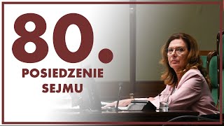 80 posiedzenie Sejmu ZAPS TRANSMISJI [upl. by Vanya]