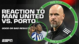 FULL REACTION Manchester United DRAW with Porto 👀 Was it a GOOD or a BAD result 🤔  ESPN FC [upl. by Angus407]