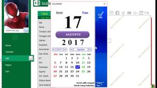 Calendar Control Date Picker Alternatif untuk Microsoft Excel 2007 2010 2013 2016 [upl. by Aiet]