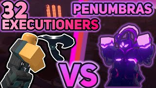 32 Executioners vs Penumbras  Night 3 Solar Event  Tower Defense Simulator [upl. by Nyrol]