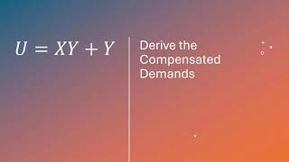 Solve for the Compensated Demands [upl. by Fabyola]