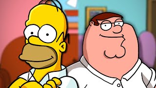 Peter Griffin vs Homer Simpson  Rap Battle  ft Chris Voiceman amp Joe Cliff Thompson [upl. by Gabey]