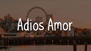 Christian Nodal  Adios Amor Lyrics [upl. by Ahsenod]