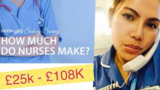 2022 SALARY for UK Nurses  Payslip revealed  How much does a NURSE in London earn money income [upl. by Sirtimed]