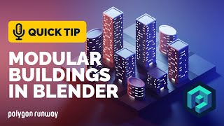 Modular Buildings Tutorial in Blender 292  Polygon Runway [upl. by Lrig]