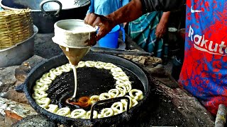 How To Make Bengali Sweet Jilabi  Bangladeshi Street Food [upl. by Yemiaj261]