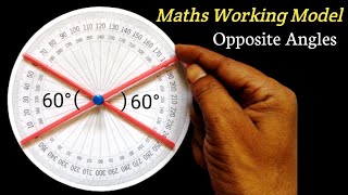 Maths Workings Model for class 9  Maths Working Model Lines and Angles  Maths Project for Class 9 [upl. by Dorcea965]