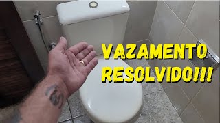 Vazamento caixa acoplada  Como eliminar PASSO A PASSO [upl. by Slater479]