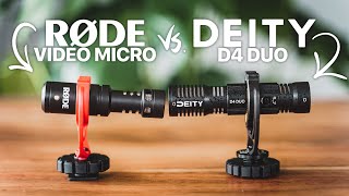 Rode Videomicro vs Deity D4 DUO  On Camera Microphone Review [upl. by Nena483]