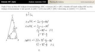 Zad 107 Geometria  zadanie dowodowe [upl. by Pillow240]