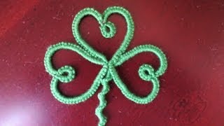 Needle Tatting Shamrock [upl. by Tyrrell]