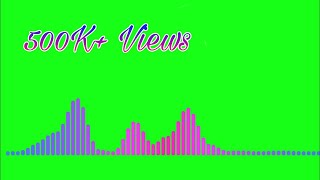 Audio Spectrum Visualizer Green Screen HD 2018 [upl. by Rdnaskela]